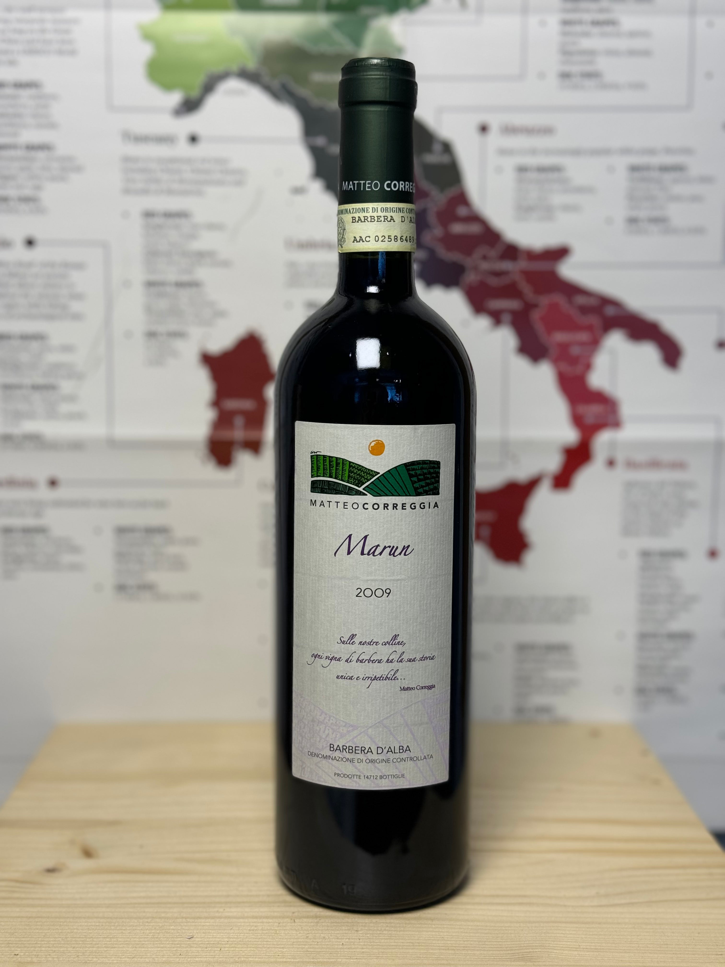 Matteo Correggia - 'Marun' Barbera D'alba Superiore 2009