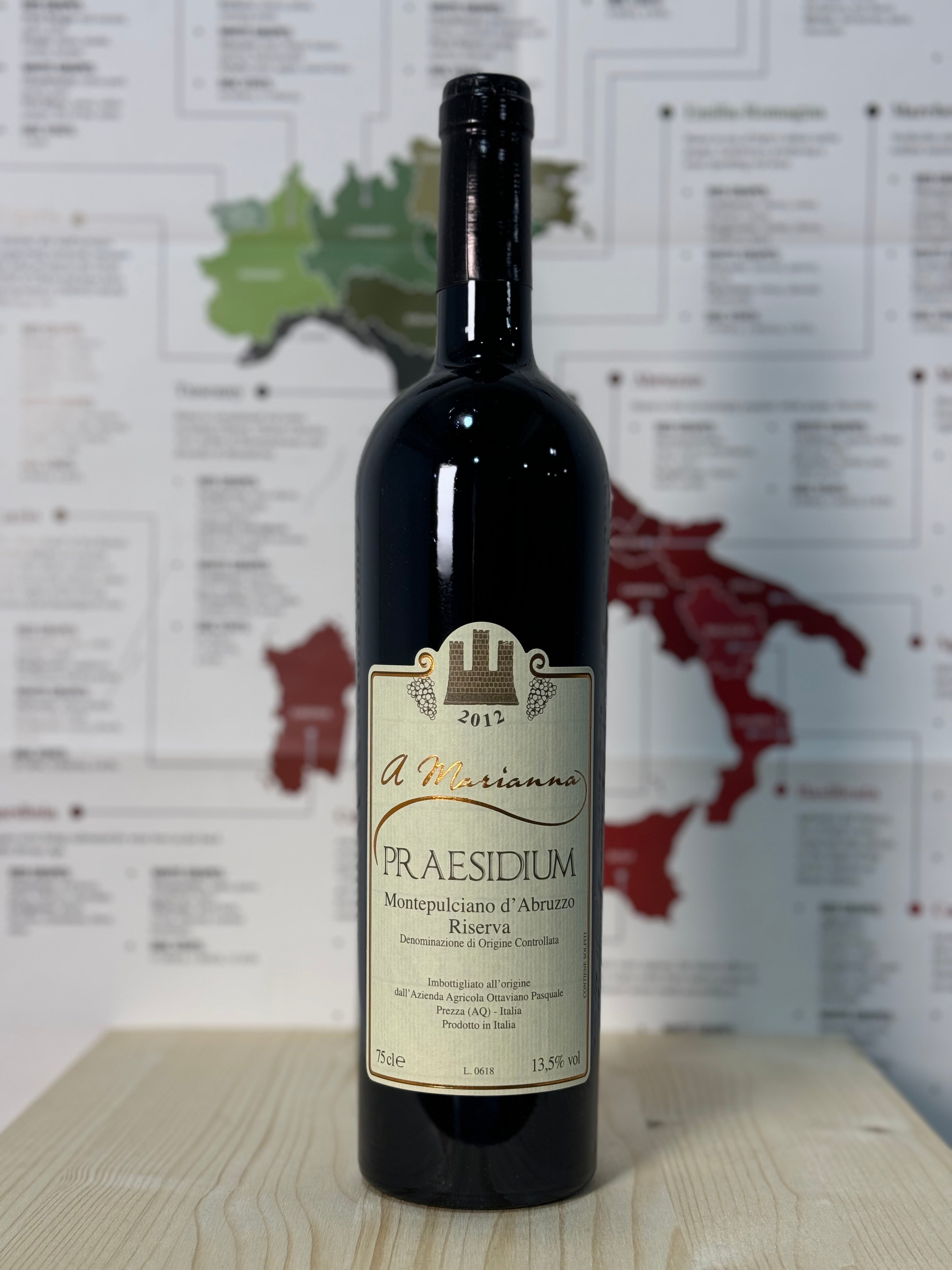 Praesidium - Montepulciano d'Abruzzo Riserva DOC 'A Marianna' 2012